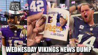 Minnesota Vikings News Dump (1.1.2025) | Happy New Year! DePaola Mug? Darnold's a Guy's Guy, Guy