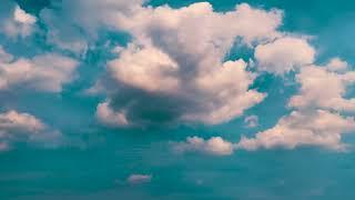 Blue Sky with Dark & White Clouds Timelapse Stock Footage (4K)