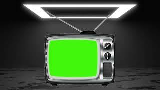 TV DARCK IN LIGHT GREEN SCREEN