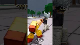When the Laggy Friend finally stops lagging in ROBLOX Saitama Battlegrounds