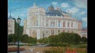 Авторская вышивка гладью "Одесский оперный театр" / Вышивка для начинающих @masterica_jewel