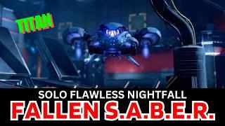 Destiny 1 - SOLO Flawless Nightfall Fallen S.A.B.E.R. (S.A.B.E.R.-2) Fallen Version - Titan - Gold