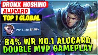 84% Win Rate No.1 Alucard Double MVP Gameplay [ Top 1 Global Alucard ] dronx hoshino Mobile Legends