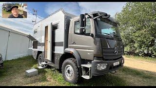 Bimobil EX 480 RV expedition vehicle Allrad 4x4 motorhome Camper Atego walkaround + interior V0391
