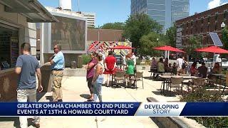 Greater Omaha Chamber to end public events at 13th, Howard courtyard