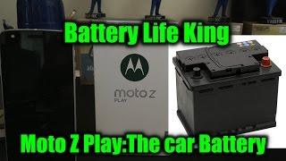 Moto Z Play:Battery Test(Real Life)