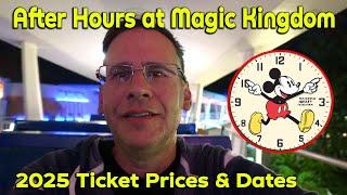 Disney After Hours at Magic Kingdom | 2025 Ticket Prices & Dates