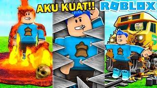 MANDI LAVA AKU KEBAL, DI TABLAK KERETA NGGAK MEMPAN AKU JADI MANUSIA TERKUAT DI ROBLOX!!!