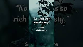 "Shakespeare’s Powerful Lesson on Honesty" #shakespeare#quotes #overcomedoubt#motivation#englishpoet