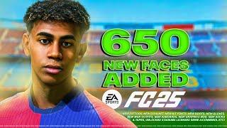 EA FC 25! 650 NEW FACES ADDED, KIT FONTS, BOOTS, TATOOS, KITS, SOCKS, TAPES, GOALNET, CONMEBOL ETC!