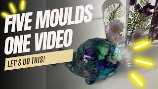 One Video - FIVE RESIN CASTINGS with Moulds from INTORESIN