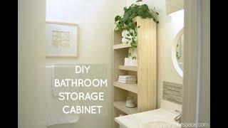 DIY over the toilet storage cabinet