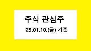 25.01.12. 기준, 관심주, 급등주, 테마주, 세력주, 주식 주가 전망, 차트 분석, 검색기