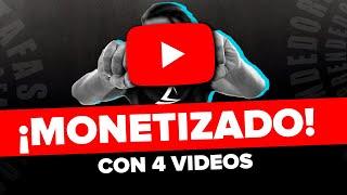 Cómo logré MONETIZAR un Canal sólo con 4 Videos (Paso a Paso)