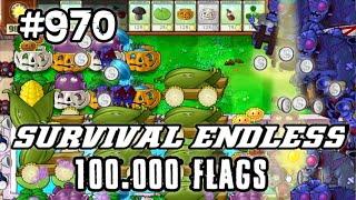 Plants vs Zombies Survival Endless 100000 Flags Part 970 | 19380 - 19400 Flags