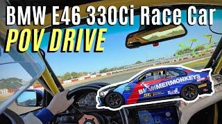 BMW E46 330Ci Wide Body Race Car | POV Drive | Pure Exhaust Sound | No Music | Race Track