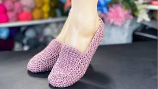 SUPER Easy Crochet slippers -  Perfect Crochet Loafer Pattern