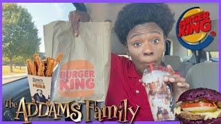 TRYING "THE ADAMS FAMILY" BURGER KING MEAL!