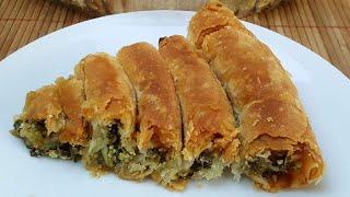 Hazır yufkadan el açması tadında ıspanaklı börek - Kolay börek tarifleri