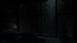 Rainy Night Ambience - Don't close your door until the forest rain ends to fall into a deep sleep