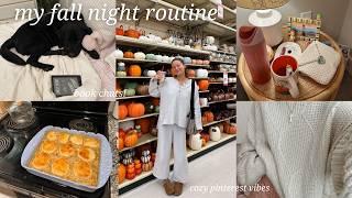 FALL NIGHT ROUTINE | cozy vibes, pinterest recipe, crochet, & book chats