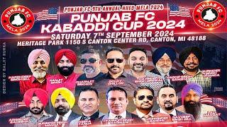 LIVE - Punjab FC 9th Mela 2024 || Kabaddi Cup from Heritage Park, Canton, MI || Jus LIVE Kabaddi