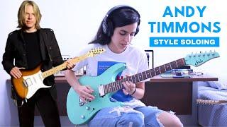 Andy Timmons style soloing - Leticia Filizzola