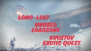 Long-Lost Unused Load Zone for Khvostov Quest
