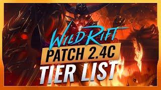BEST Champions TIER List Patch 2.4C - Wild Rift (LoL Mobile)