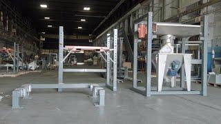 Installing Fork Truck Loaded Bulk Bag Unloader | FormPak's BagFlo 500-FL