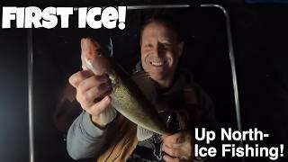 The BEST Ice Fishing of the year! First Ice WALLEYES in Minnesota!