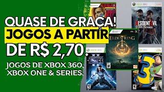 TÁ MUITO BARATO! Jogos de XBOX 360, XBOX ONE e SERIES a Partir de R$ 2,70 - Quase de Graça!