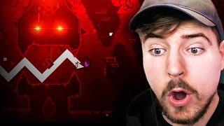 MrBeast Reacts to Top 5 Geometry Dash Extreme Demons