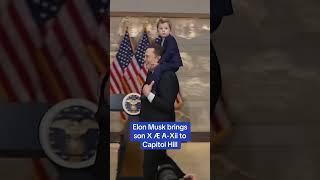 Elon Musk brings son X Æ A-Xii to Capitol Hill