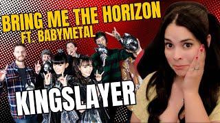 AbiGirl's 1st time listen & reaction to "Kingslayer" by Bring me the horizon ft. Babymetal!