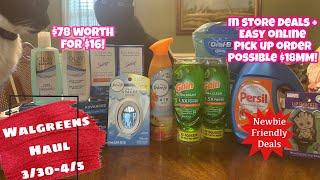 WALGREENS HAUL 3/30-4/5 | IN STORE & ONLINE DEALS | NEWBIE FRIENDLY COUPONING | $1.13 AN ITEM!