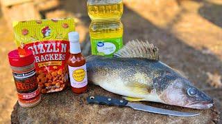 Huge Walleye Catch n' Cook | Spicy Fried Walleye!