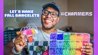 LET'S MAKE BEADED BRACELETS TOGETHER!! (DIY Bicone Crystal & PONY BEAD BRACELETS) | Charms By Prince