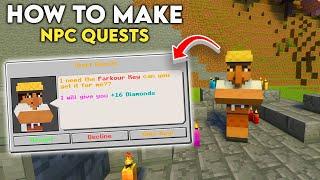 How to Make NPC Quests in Minecraft Bedrock