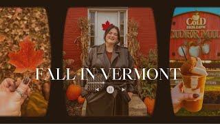 ️ Cozy Fall Vlog : Trip to Stowe and Woodstock Vermont in Autumn 