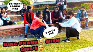 Proposing Ring Flips! Prank With cute Girls 