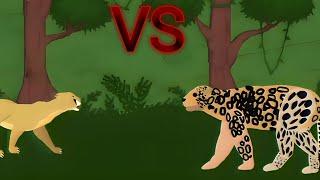 Ultimate Showdown: Cougar vs Jaguar - Epic Animation Battle!