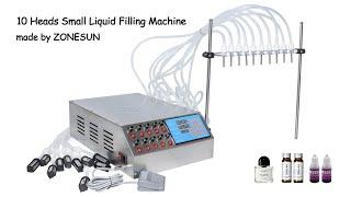 How To Use The 10 Heads Small Liquid Filling Machine