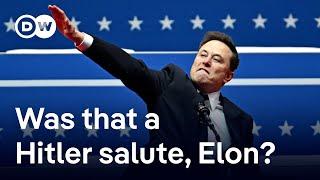 Elon Musk sparks controversy with gesture resembling Nazi salute | DW News