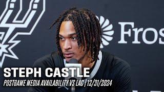 Stephon Castle Postgame vs Los Angeles Clippers | 12.31.2024