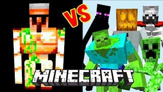 Iron Golem VS. Mutant Creatures Beasts Monsters | Minecraft Mob Battle