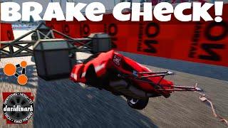 BeamNG Drive  - Brakes or Destruction on Car Jump Arena!