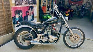 Norton Commando/Atlas 1973, Back Street Heroes, USA custom redneck bitsa for sale, one armed riding