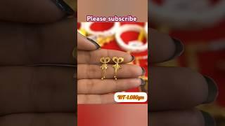 gold earrings designs//daily wear earrings design #gold #jewellery #trending #earrings #shorts #yt