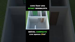 How to Make a MINIMALIST KITNET 28m² #kitnet #investments